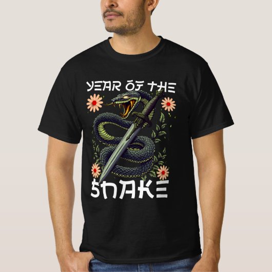 巳年 干支 中国新年 Tシャツ (正面)