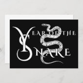 巳年 招待状 (正面/裏面)