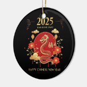 巳年 2025年旧正月 中国の新年 セラミックオーナメント (左)