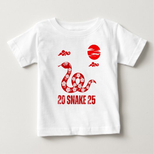 巳年 2025 ベビーTシャツ (正面)