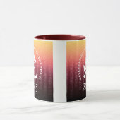 巳 赤 黄金 中国十二生肖 月のシンボル マグカップ (中央)