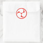 巴紋シール ラウンドシール (バッグ)