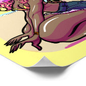 巻きカラフル毛ポスター ポスター (角)