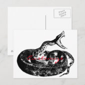 巻きガラガラヘビThunder_Cove ポストカード (正面/裏面)