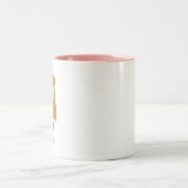 巻きチビ(小さくかわいく書いた感じ) ツートーンマグカップ (中央)
