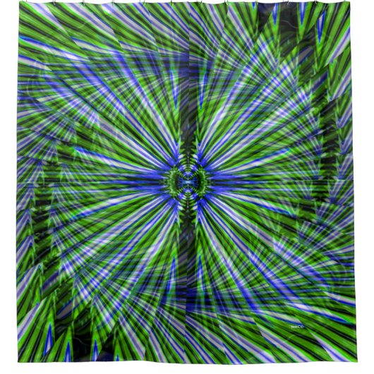 巻きヤシの木..... シャワーカーテン (正面)