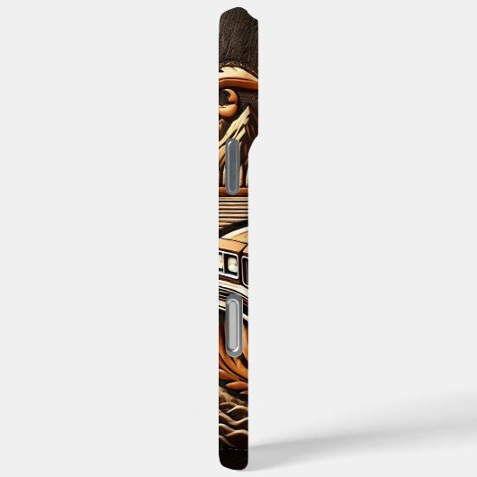 巻き上げクラシック路のフードスクープ Case-Mate iPhoneケース (裏面 / 右)