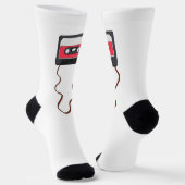 巻き取り式カセットテープ混合テープレトロヴィンテージ ソックス (傾斜あり)