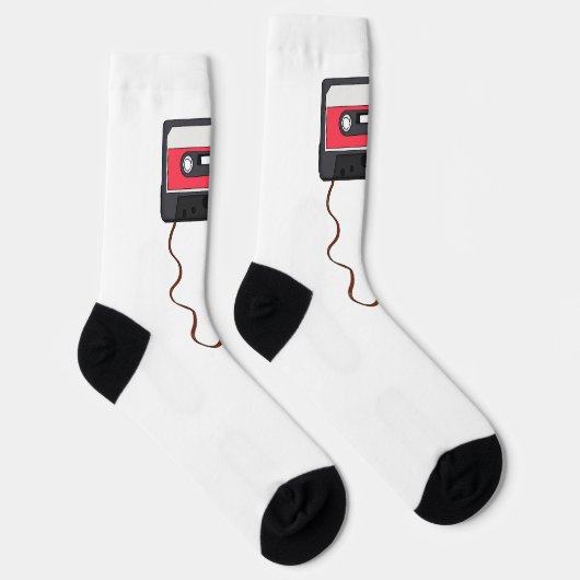 巻き取り式カセットテープ混合テープレトロヴィンテージ ソックス (右)