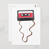 巻き取り式カセットテープ混合テープレトロヴィンテージ ポストカード (正面/裏面)