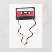 巻き取り式カセットテープ混合テープレトロヴィンテージ ポストカード (正面)