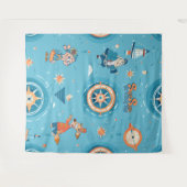 巻き取り用におもしろい帆を張る タペストリー (正面(横))