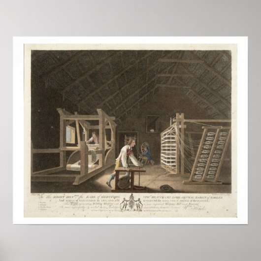 巻き取り、新しい改良されたワーピングミルでワーピング ポスター (正面)