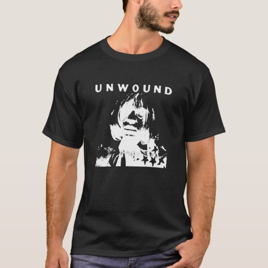 巻き戻しバンドVネック Tシャツ (正面)