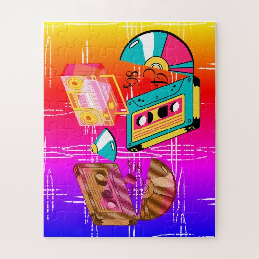 巻き戻し現実パズル: 80sリミックスアセンブリ ジグソーパズル (縦)