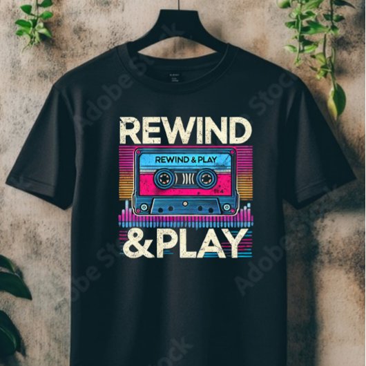 巻き戻遊し Tシャツ