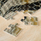 巻き木材ガラガラヘビ ジグソーパズル (側面)