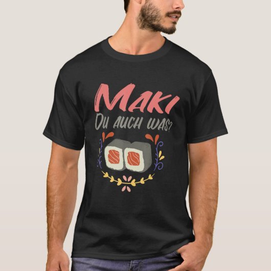 巻き杜巻き寿司 Tシャツ (正面)