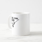 巻き枠のクールなパパ コーヒーマグカップ (正面左)