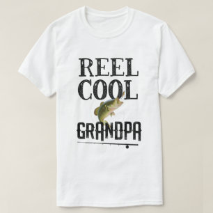 巻き枠のクールな祖父のおもしろいな魚釣りのしゃれの祖父メンズ Tシャツ