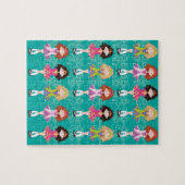 巻き枠のプリンセス ジグソーパズル (横)