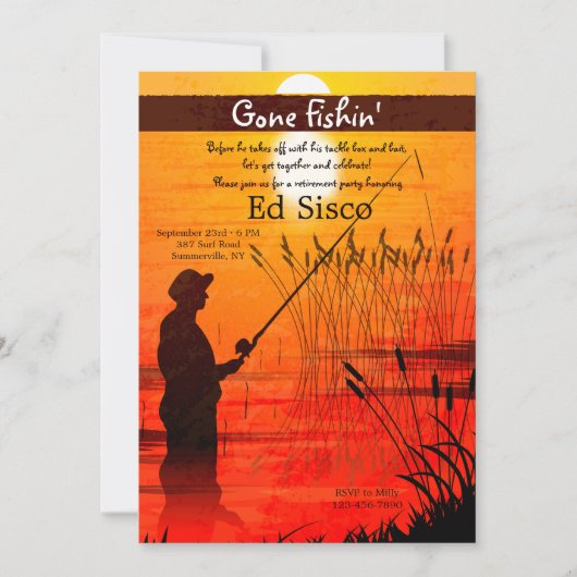 巻き枠の事の招待状 招待状 (正面)