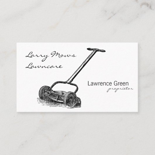 巻き枠の芝刈り機 名刺 (正面)