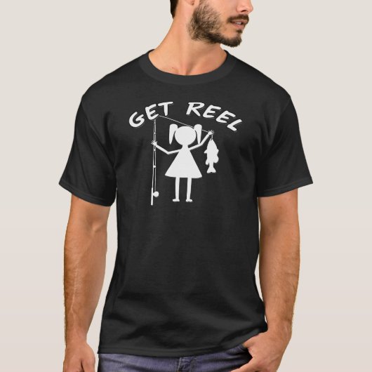 巻き枠-小さな女の子--を採取得て下さい Tシャツ (正面)