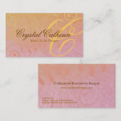 巻き毛のグランジでカスタマイズ可能な名刺 名刺 (正面/裏面)