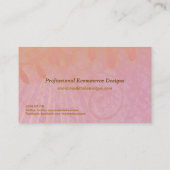 巻き毛のグランジでカスタマイズ可能な名刺 名刺 (裏面)