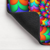 巻き毛のコイルの虹の螺線形のマウスパッド マウスパッド (コーナー)