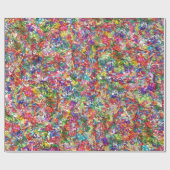 巻き毛のリボンの包装紙 ラッピングペーパー (フラット)