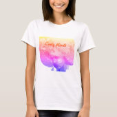 巻き毛の世界のTシャツ Tシャツ (正面)