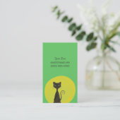 巻き毛の子猫及び月のテレホンカード コーリングカード (スタンド正面)