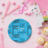 巻き毛の尾Squishy顔のパグのパーティー ペーパープレート (パーティー)