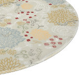 巻き毛の庭を表示するパターン カッティングボード (角)