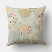 巻き毛の庭を表示するパターン クッション (裏面)