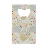 巻き毛の庭を表示するパターン クレジットカード栓抜き (裏面)