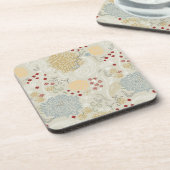 巻き毛の庭を表示するパターン コースター (左側)