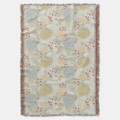 巻き毛の庭を表示するパターン スローブランケット (正面縦)