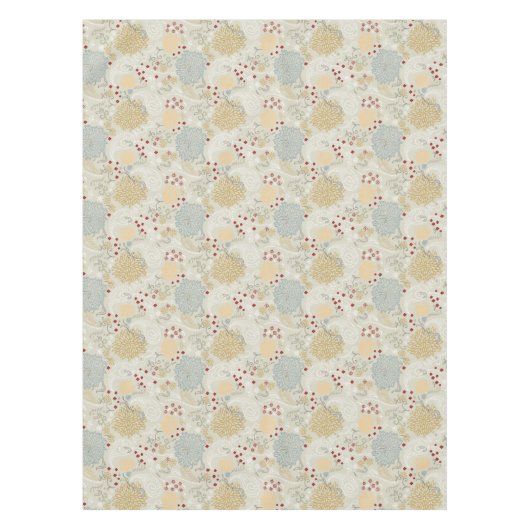 巻き毛の庭を表示するパターン テーブルクロス (正面)