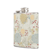 巻き毛の庭を表示するパターン フラスク (左)