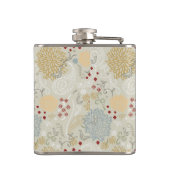 巻き毛の庭を表示するパターン フラスク (裏面)