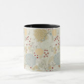 巻き毛の庭を表示するパターン マグカップ (中央)