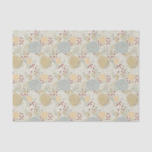 巻き毛の庭を表示するパターン 薄葉紙 (正面)