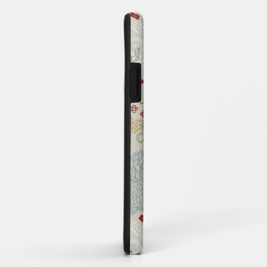 巻き毛の庭を表示するパターン Case-Mate iPhoneケース (裏面/右)