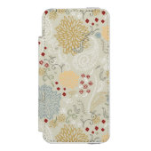 巻き毛の庭を表示するパターン INCIPIO iPhoneウォレットケース (フォリオ 正面)