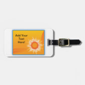 巻き毛の日光のカスタマイズ可能なデザイン ラゲッジタグ (正面横)