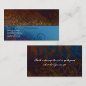 巻き毛の花のグランジ-芸術的な名刺 名刺 (正面/裏面)