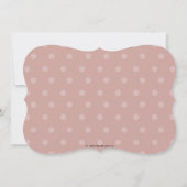 巻き毛の赤ちゃんのシャワー招待状 – 日焼けした肌の色 招待状 (裏面)